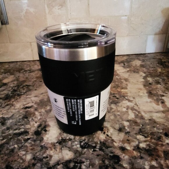 YETI Rambler 16 oz Stackable Tumbler, Stainless Steel Black-New - Picture 2 of 3
